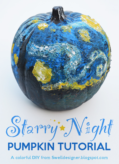 Starry Night Pumpkin Painting Tutorial