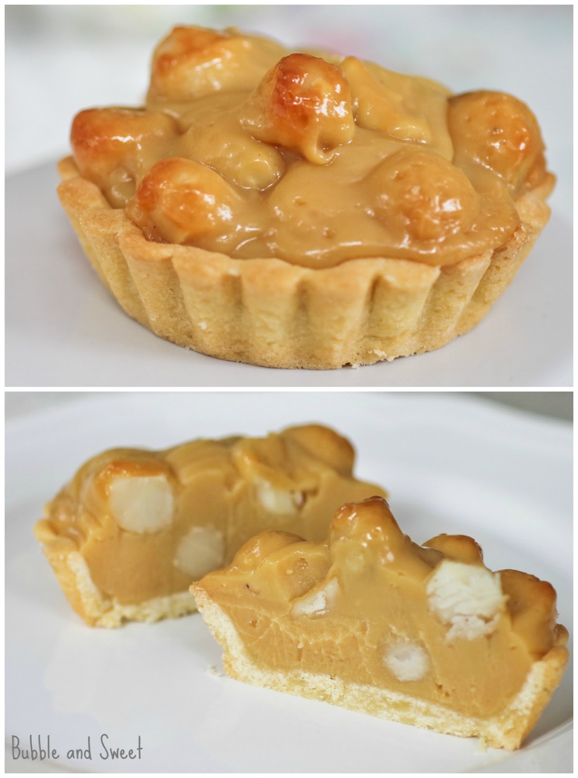 Bubble and Sweet Retro recipe Caramel Macadamia Tart