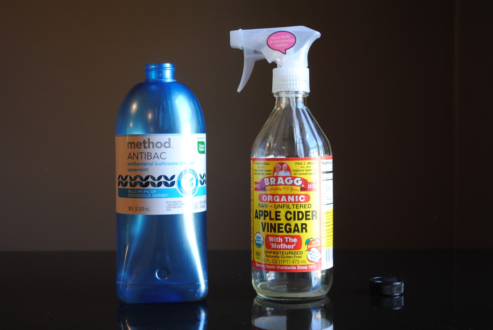 i thought of it second. infused orange vinegar cleaner.