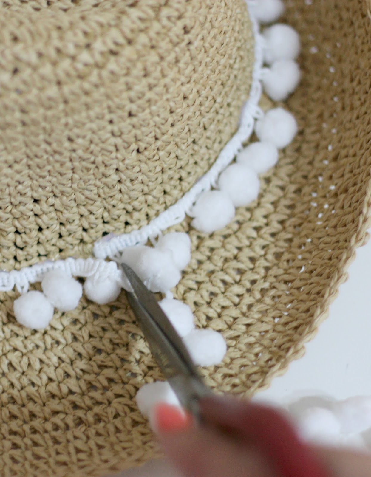 Pom Pom Hat DIY The Dainty Darling