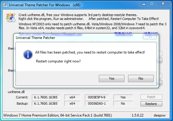 Uxtheme Patch For Windows Vista