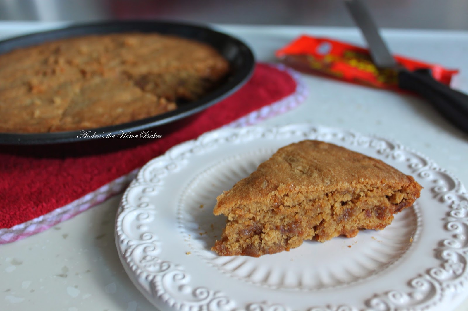 Andre's the Home Baker ♥ Peanut Butter Toffee Cookie Pie ♥