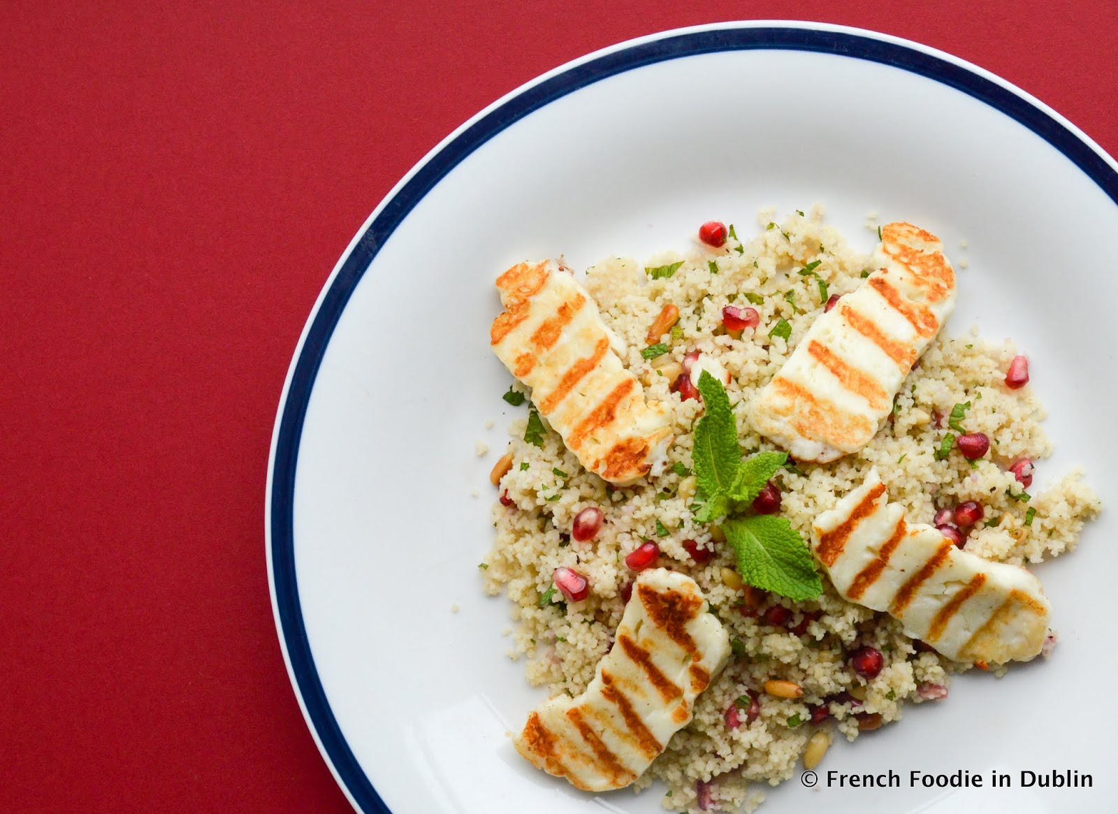 Halloumi, Pomegranate and Mint Couscous Salad Recipe French Foodie in