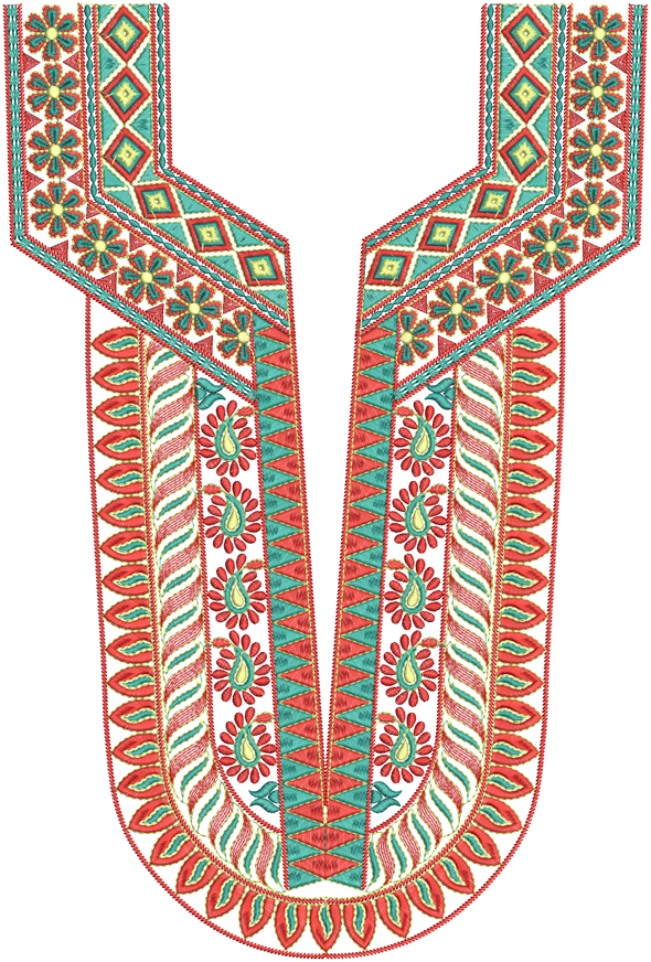 Latest az neck embroidery designs  embdesigntube