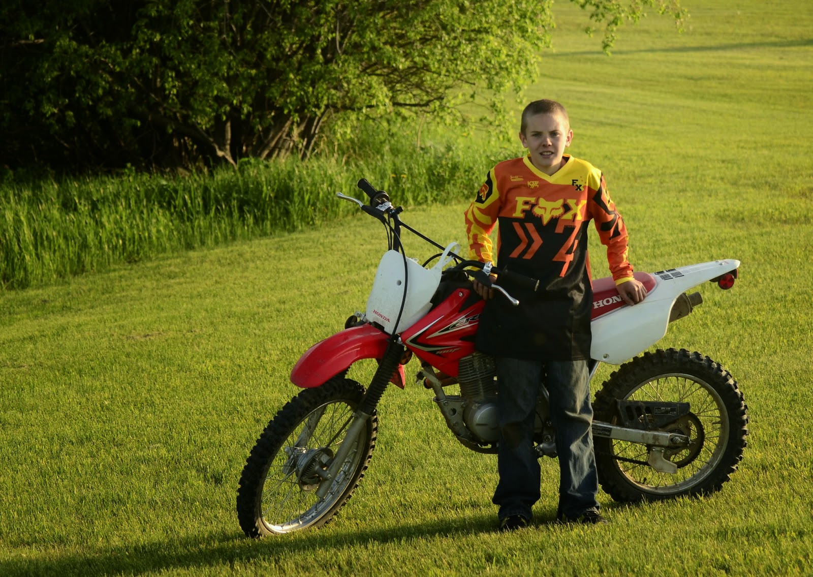 Picture This 11 Year Old Russell and the Dirt Bike