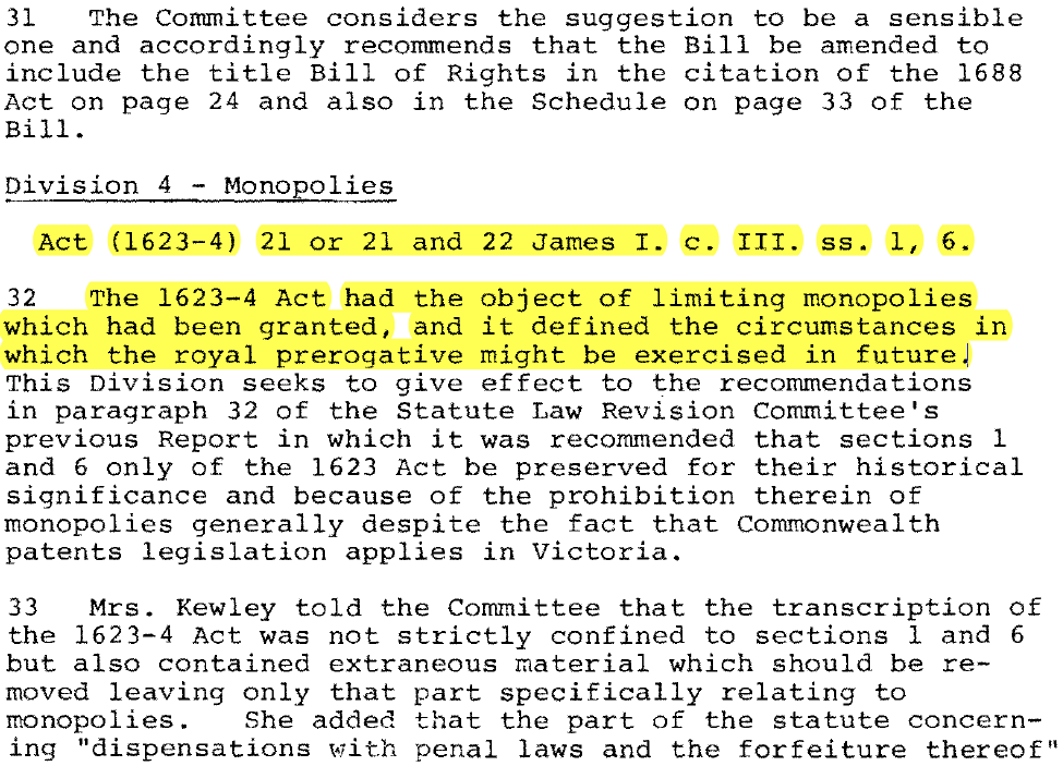 MIKIPEDIA LAW BLOG STATUTE LAW REVISION COMMITTEE REPORT ON THE IMPERIAL ACTS APPLICATION BILL
