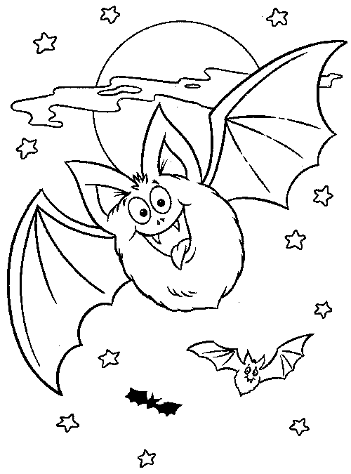 Bat Coloring Page Bat Coloring Page