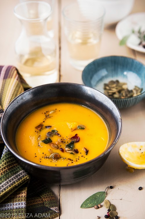 Notes from My Food Diary Roasted Carrot, Squash and Sweet Potato Soup