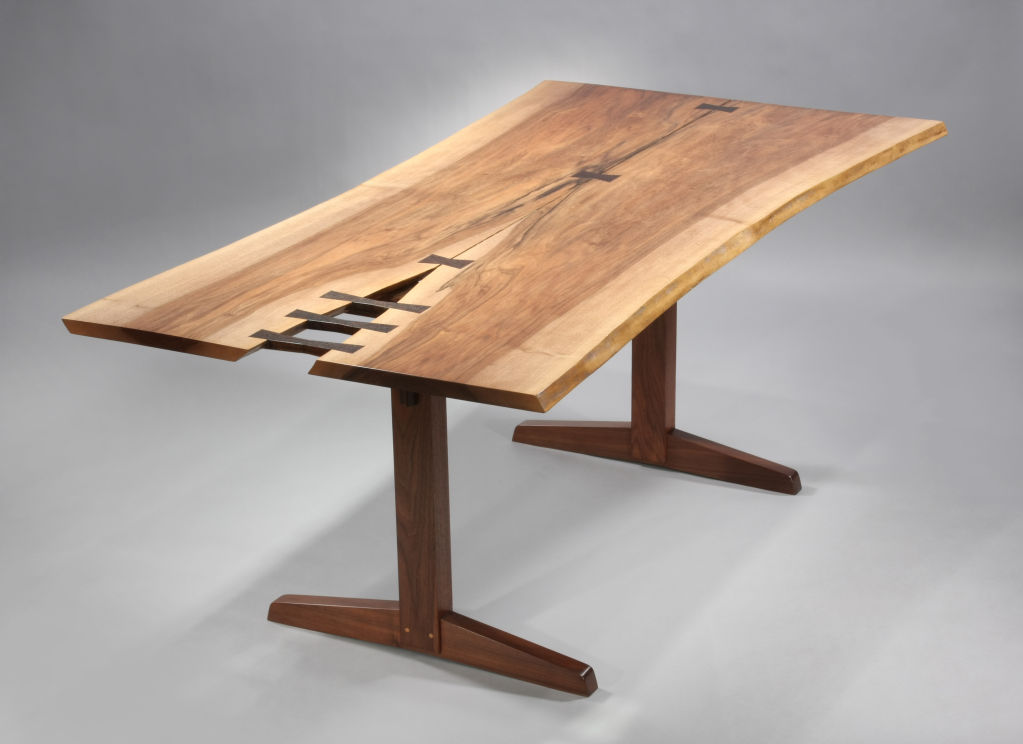 AlphaAlpha DIY Nakashima Table Inspiration..