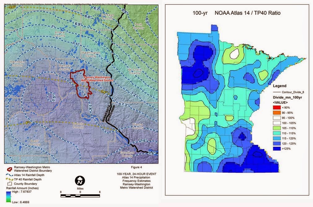 Noaa Atlas 14 Map What Is Atlas 14? - Ramsey-Washington Metro Watershed District