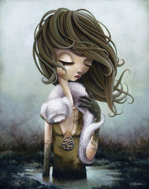 Shannon Bonatakis pinturas caricaturais surreais mulheres