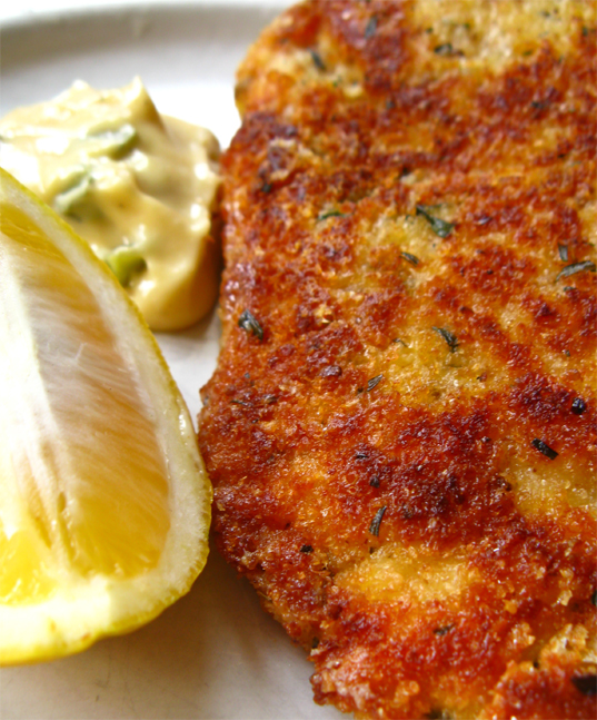 LinnoYum Chicken Schnitzel Parmesan Tarragon