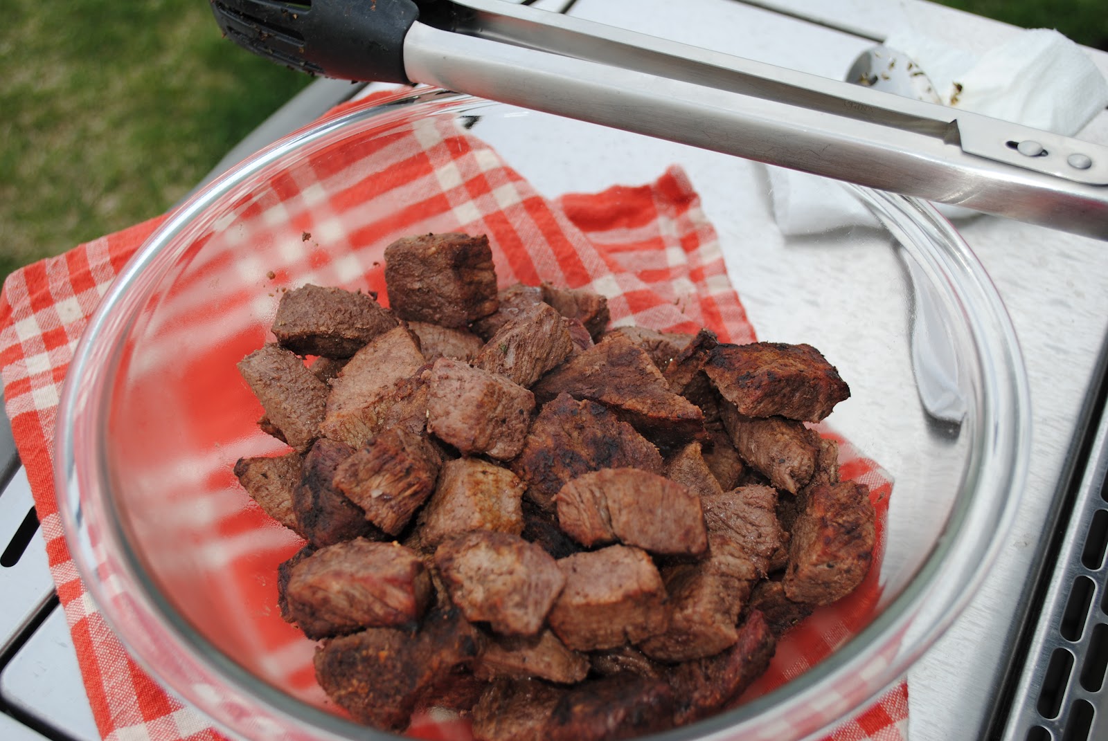 The Audacious Cook Beer Mustard Marinated Steak Tips
