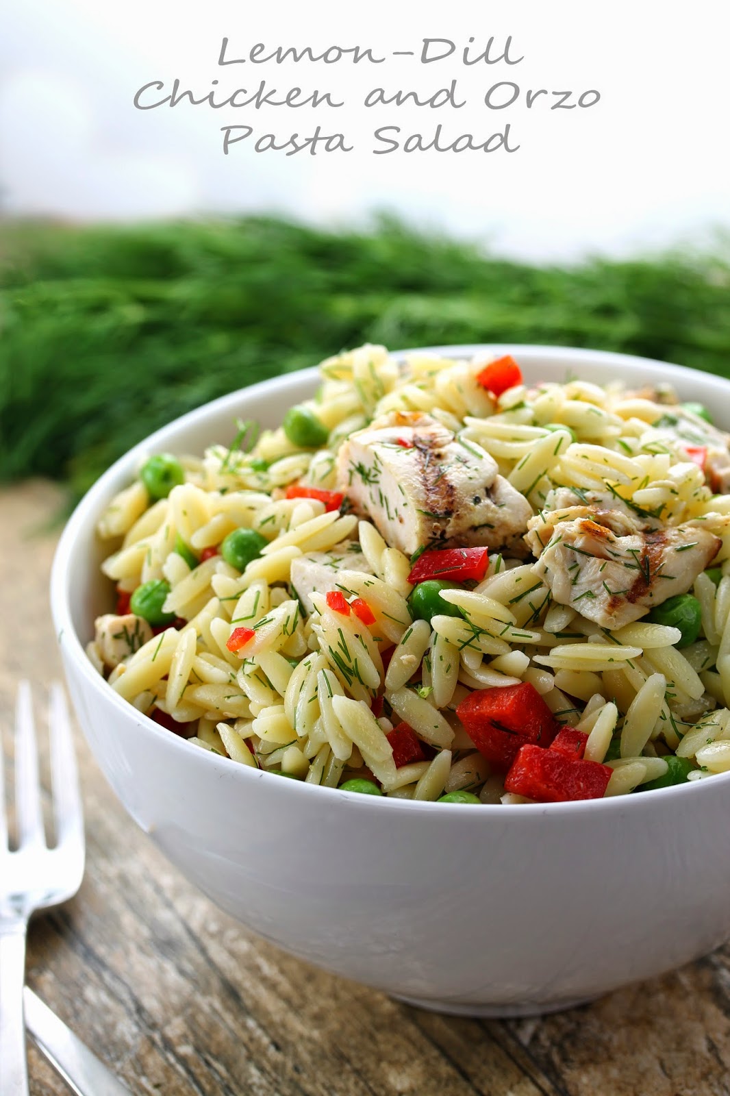lemon dill chicken orzo pasta salad