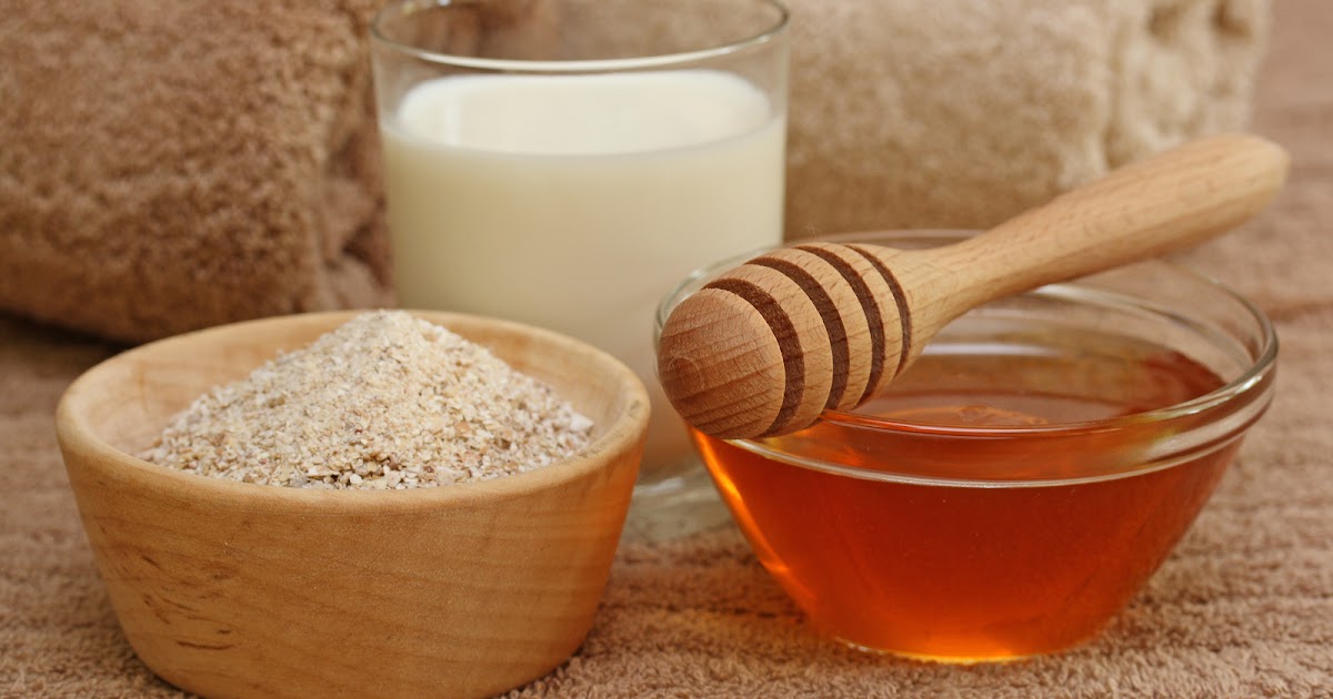 Homemade oatmeal and honey face mask for acne Natural Homemade Face