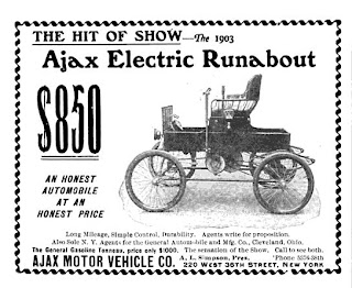 1920 car info on Source: Early Electric Automobile Manufacturers, http://www.american ...