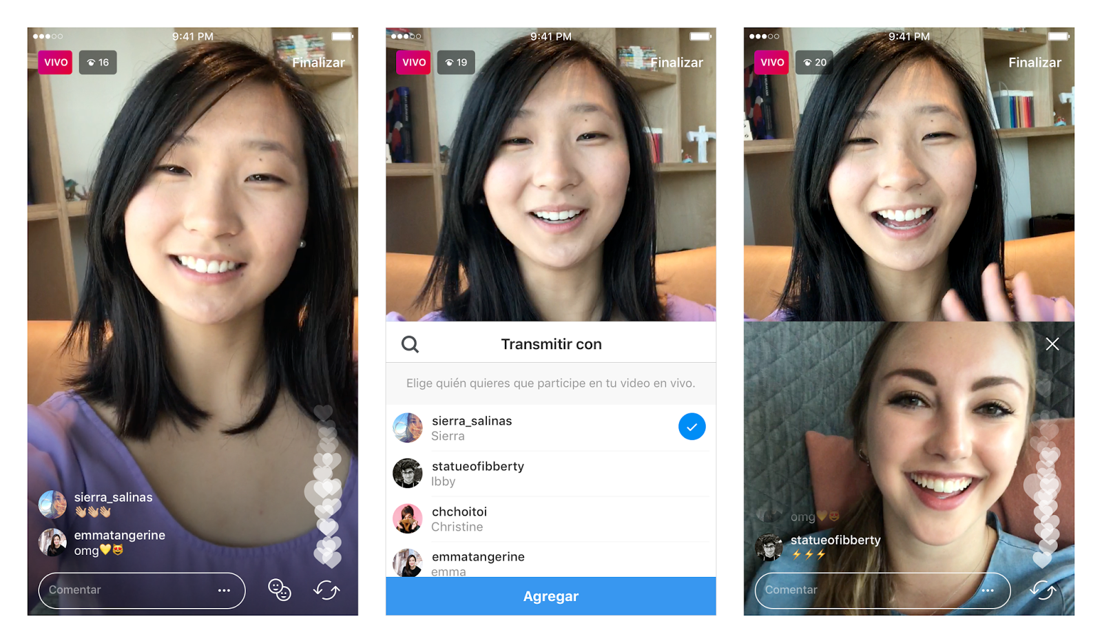 Instagram añade streaming con amigos