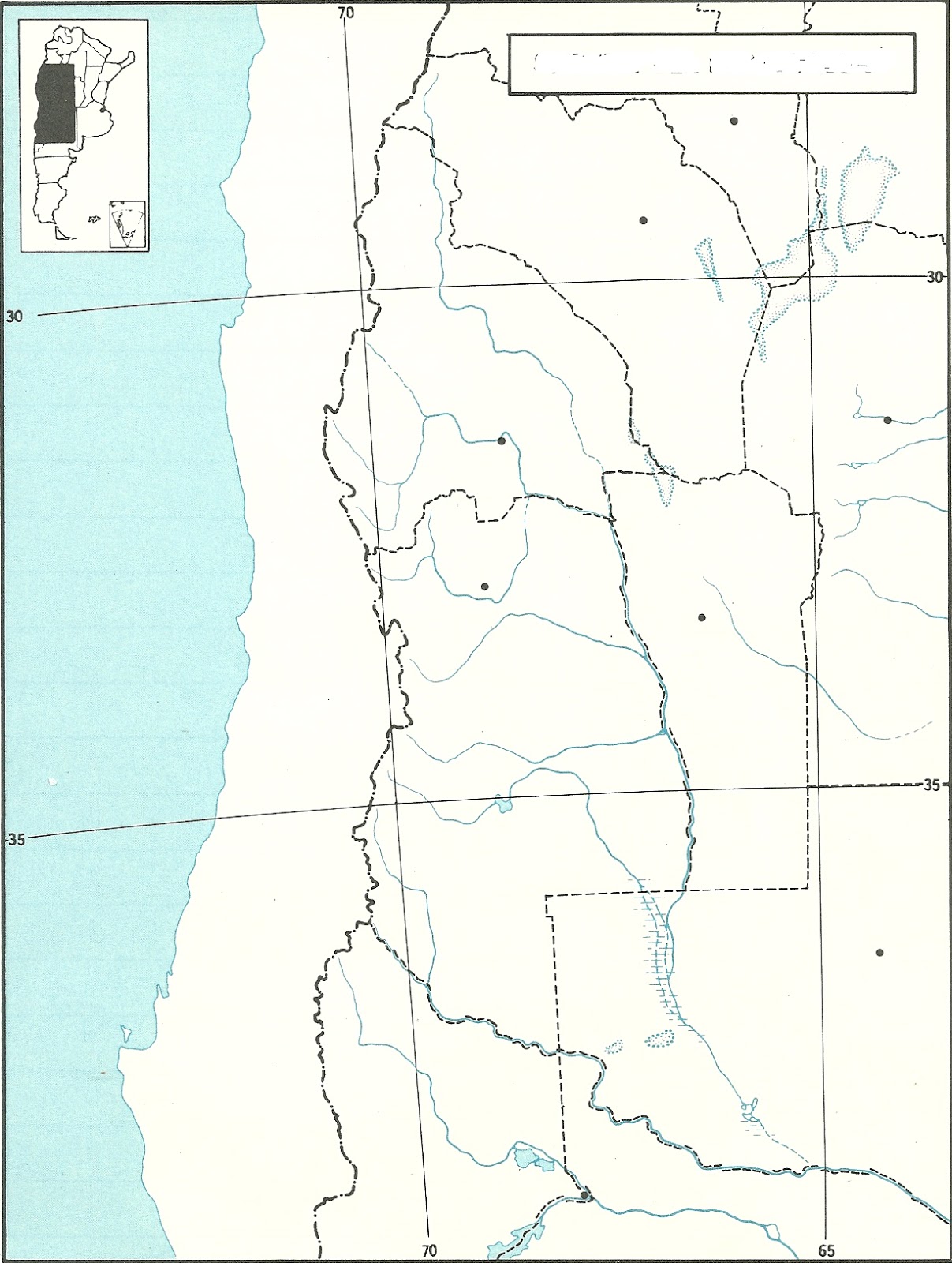 Mapa De La Republica Argentina Region De Cuyo