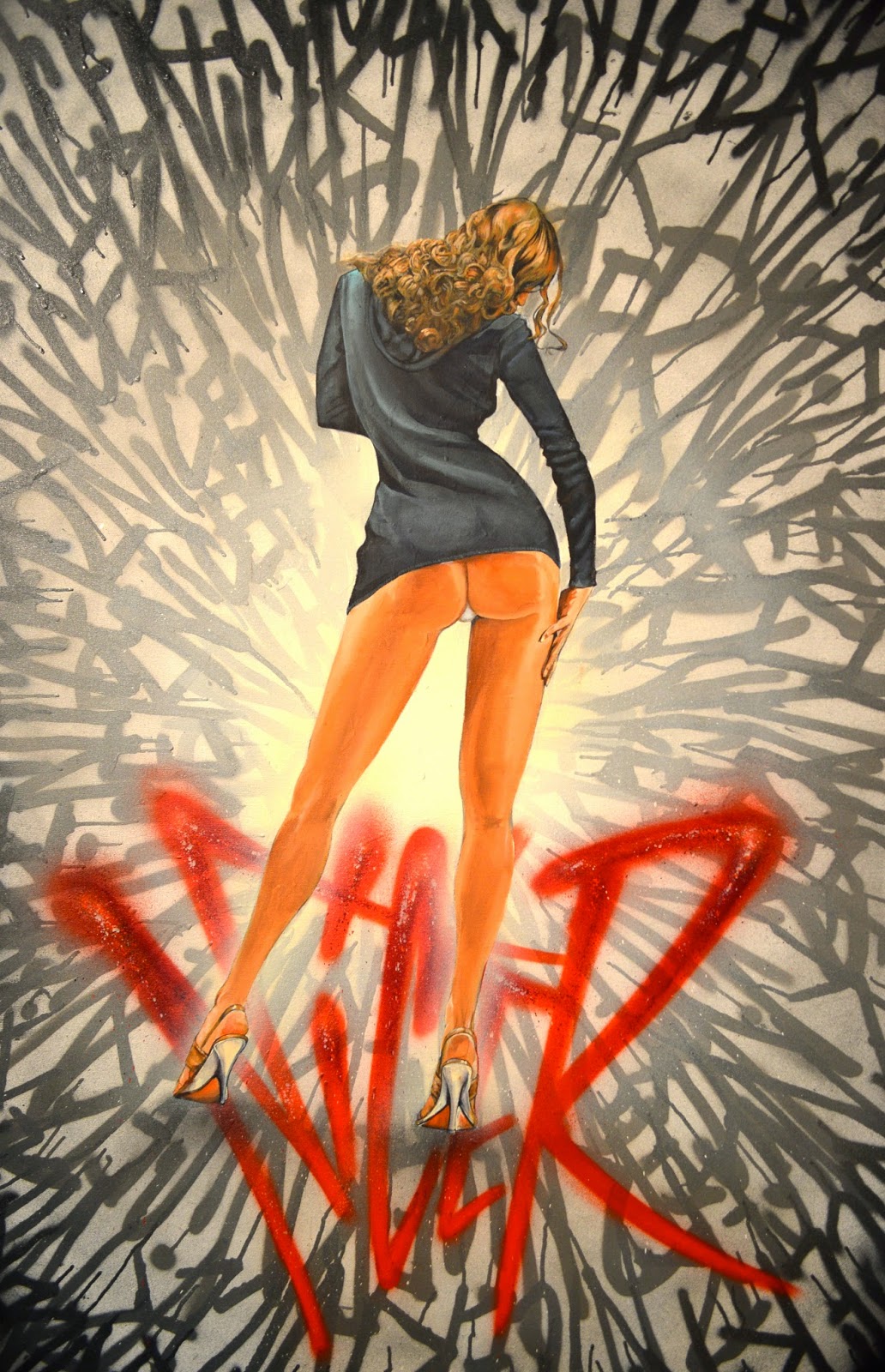 ART & FASHION SALON PinUp Inspired Works "Naughty but Nicer" Solo Exhibit at WALLWORKS