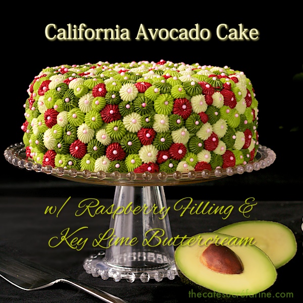 Avocado Cake with Raspberry Filling and Key Lime Buttercream The Café