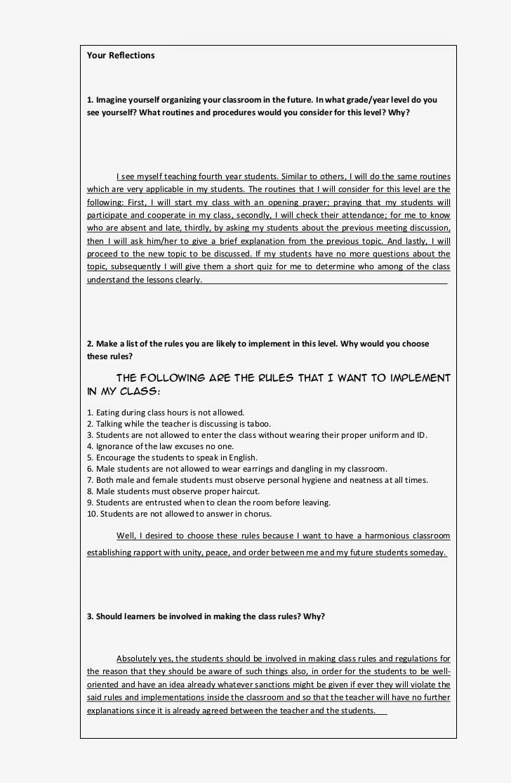 BEED Field Study Questions and Answers Field Study 1 Episode 3