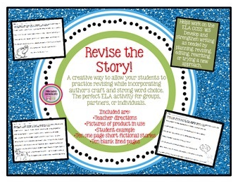 http://www.teacherspayteachers.com/Product/Revise-the-Story-TEN-one-page-stories-for-revisions-figurative-language-1072175
