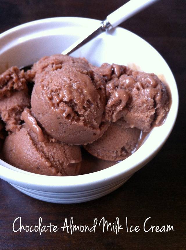 A Simply Raw Life CHOCOLATE ALMOND MILK ICE CREAM
