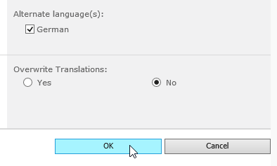 SharePoint set alternate language