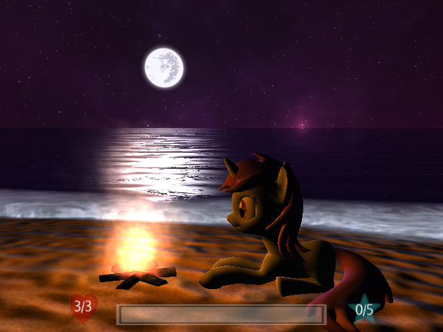 A gameplay screenshot of Island of Falling Stars.
