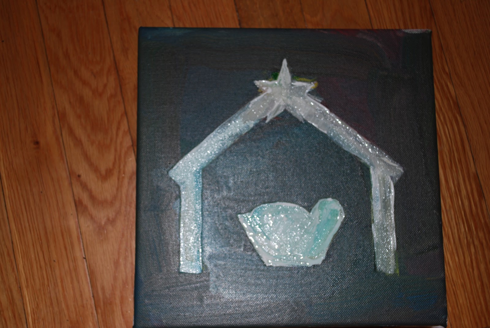 Crafty Mimzy: Canvas Nativity Scene