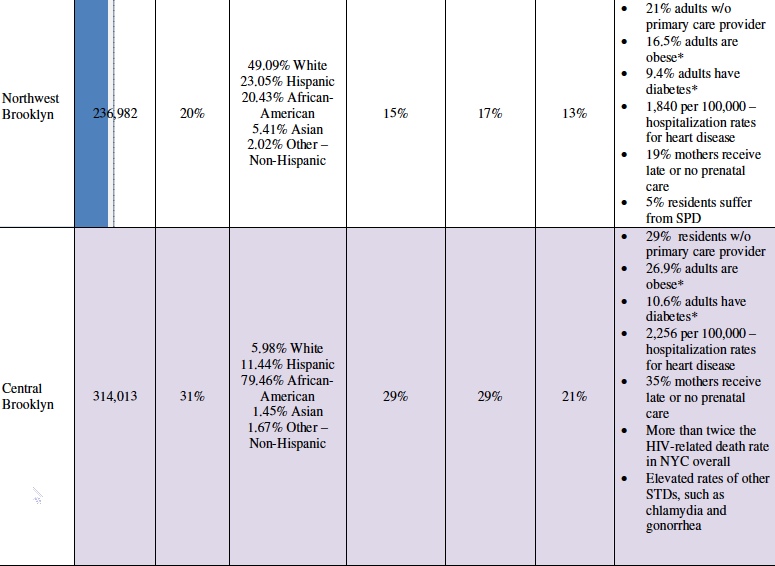 Brooklyn's fractured demographics, as seen in a new report on health care