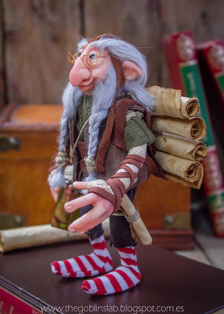 ooak anciano duende sabio biblioteca ooak anciano duende sabio biblioteca