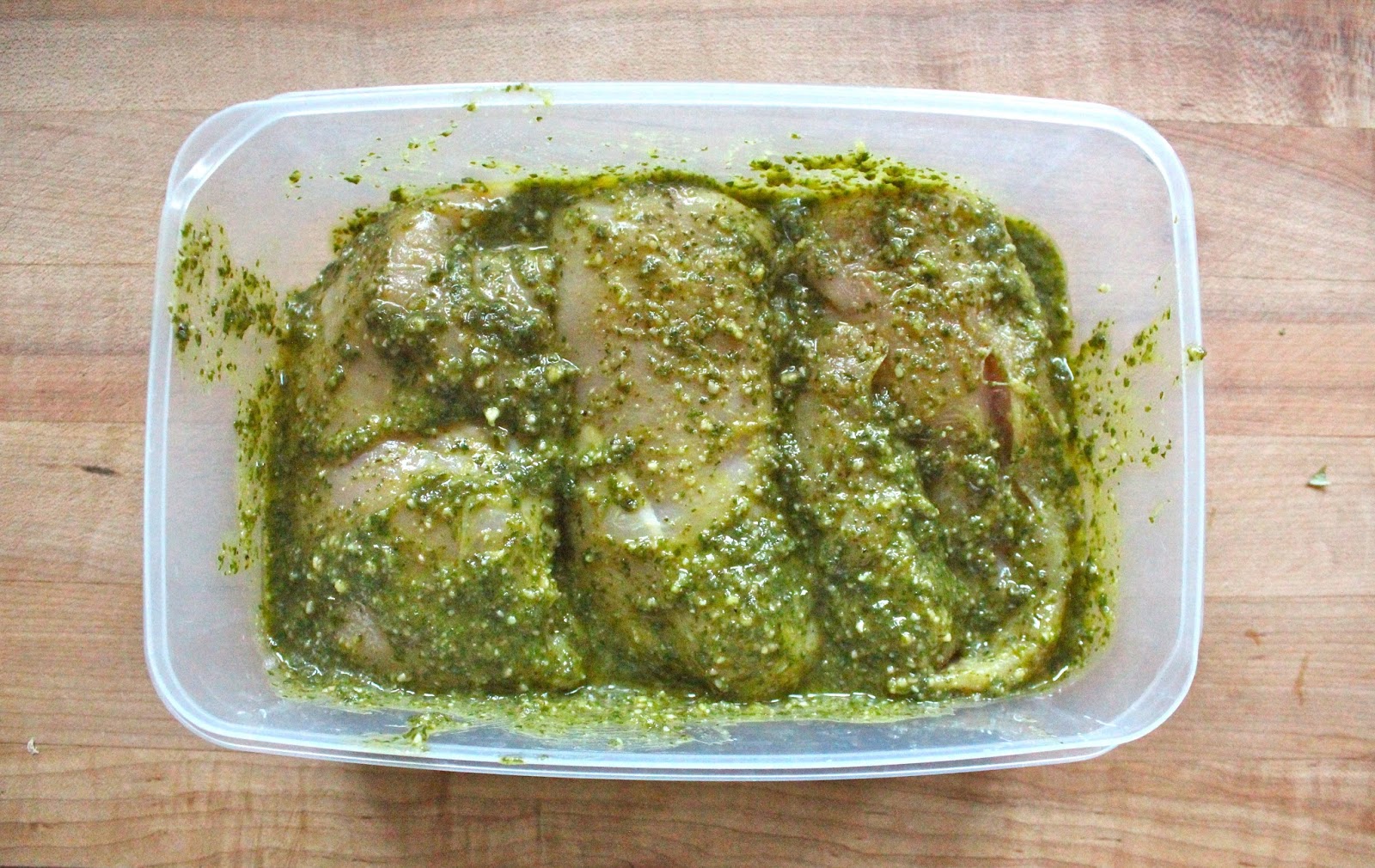 Carey On Lovely Pesto Chicken with Goat Cheese Roasted Tomatoes