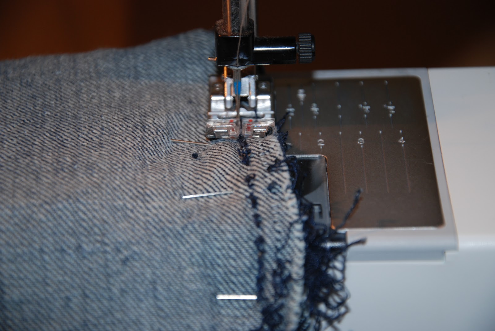 grapes and hearts Sewing on patches and jeans reassembly