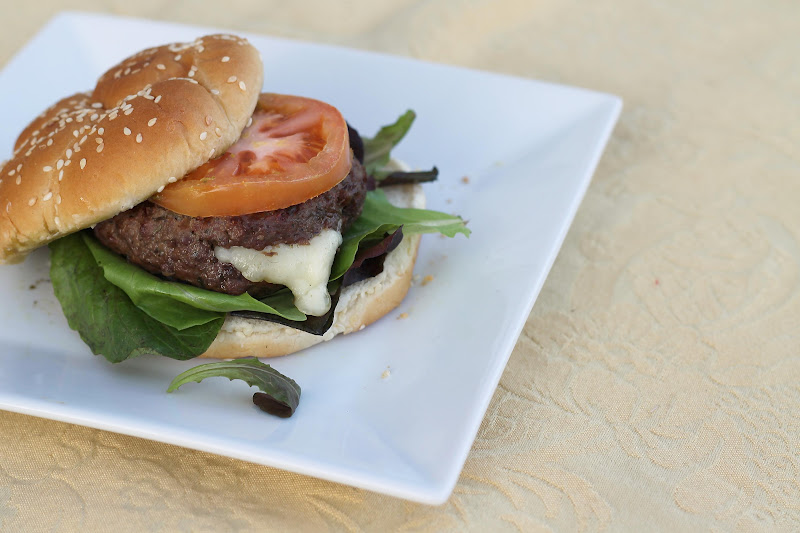 Step by Step Gourmet Havarti Stuffed Pesto Burgers