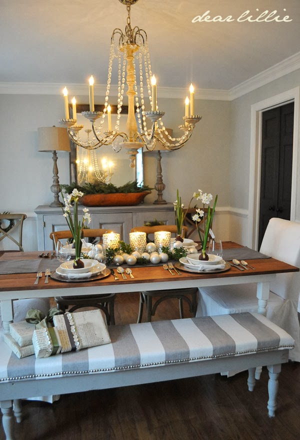 Dear Lillie Our Christmas Table Setting