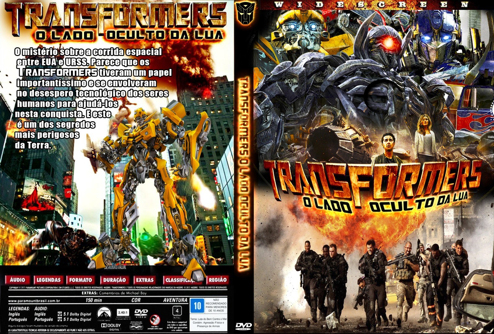 Dvd Transformers - O Lado Oculto Da Lua - Paramount - Filmes de Ação e  Aventura - Magazine Luiza