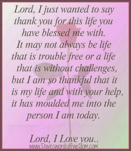 Daveswordsofwisdom.com: Giving thanks to the Lord