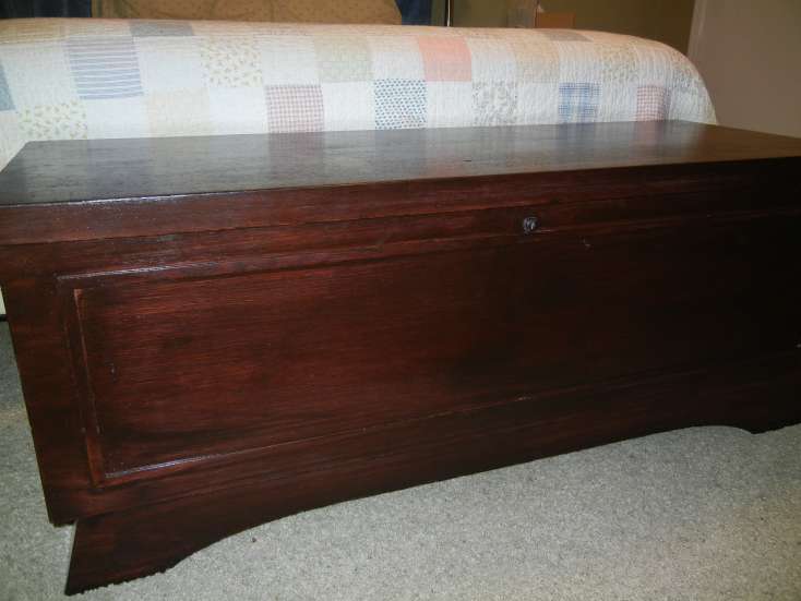 One Busy Lady and Six Great Kids Thrift Store Cedar Chest Refinished