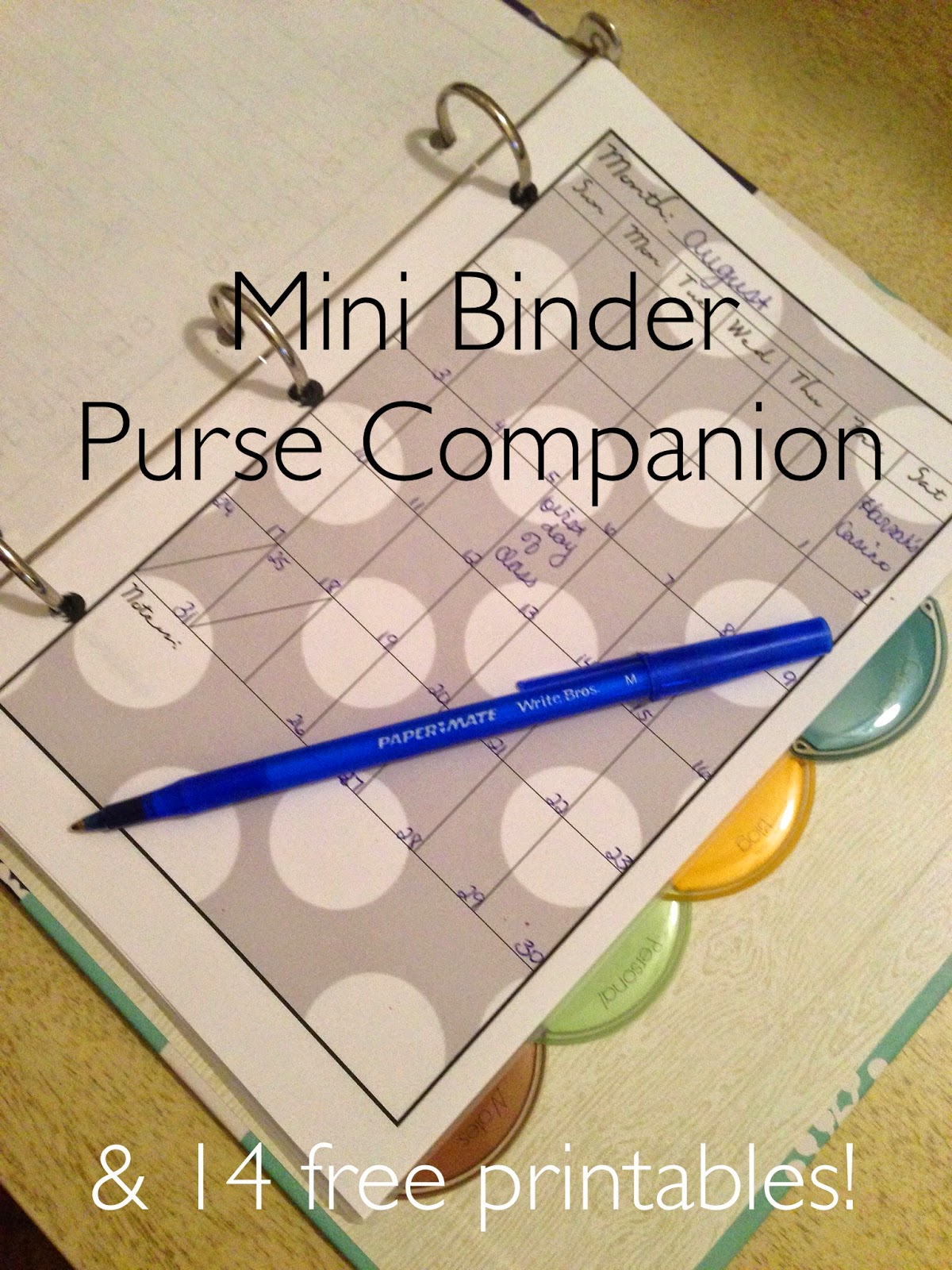 Easy As DIY DIY Mini Binder Purse Companion & 14 Free Printables!