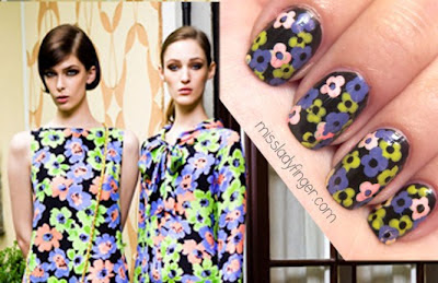 Nail art inspirada em roupas