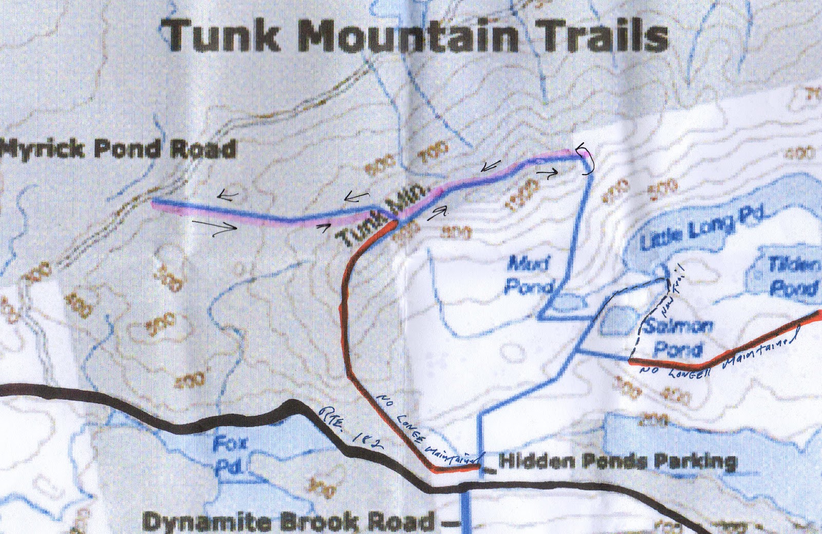 Hiking in Maine with Kelley 6/16/12 Tunk Mountain