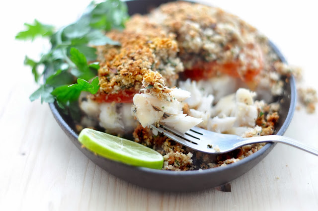 Crunchy Topped Cod Loin ~ Simple Food