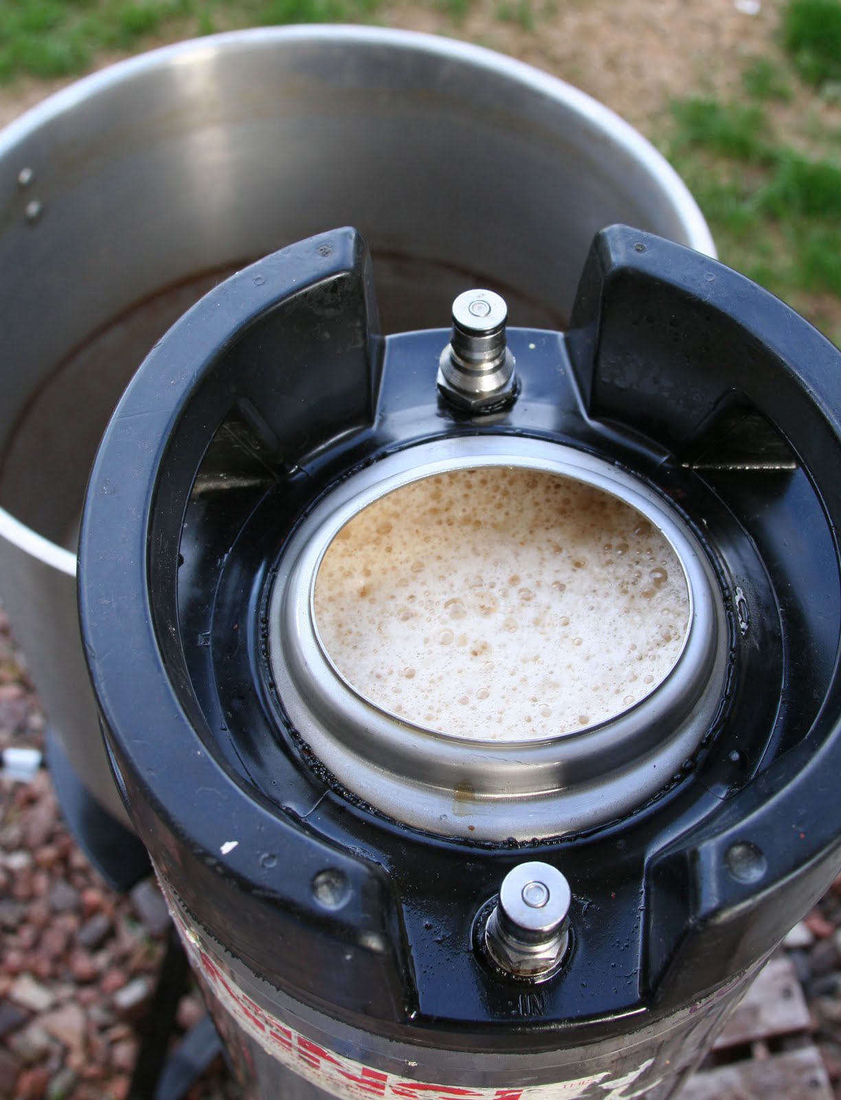 Ryan Brews Kentucky Common Sour Worted in a Corny Keg