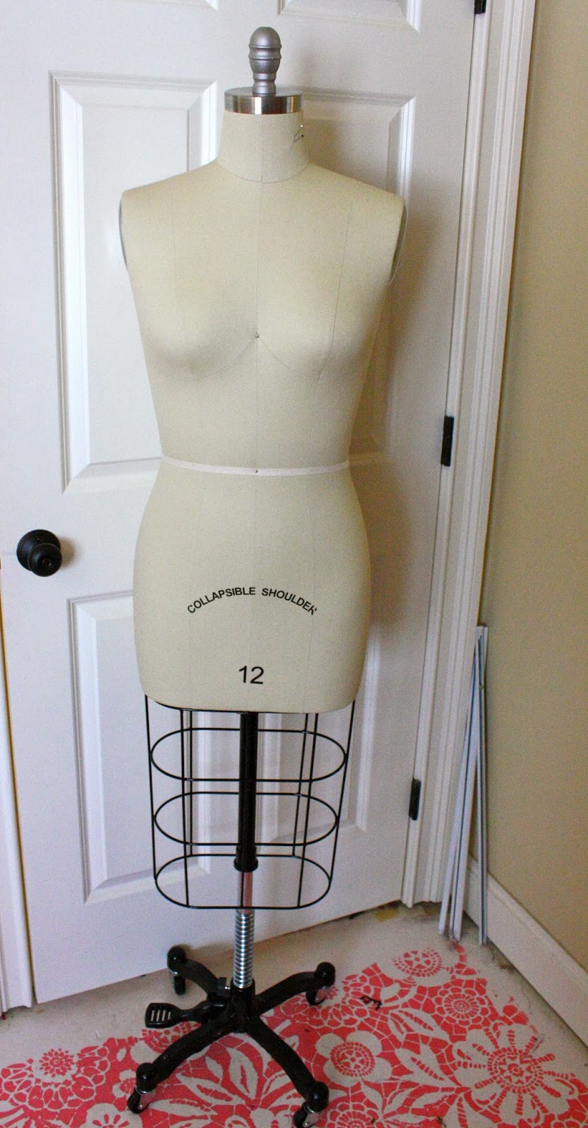 Professional Dressmakers Mannequin Form with Vintage Base & Cage