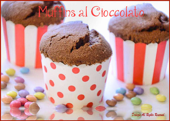 muffin di albumi al cioccolato