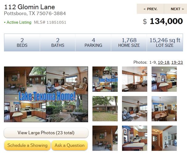 Glomin Lane Lake Texoma Home