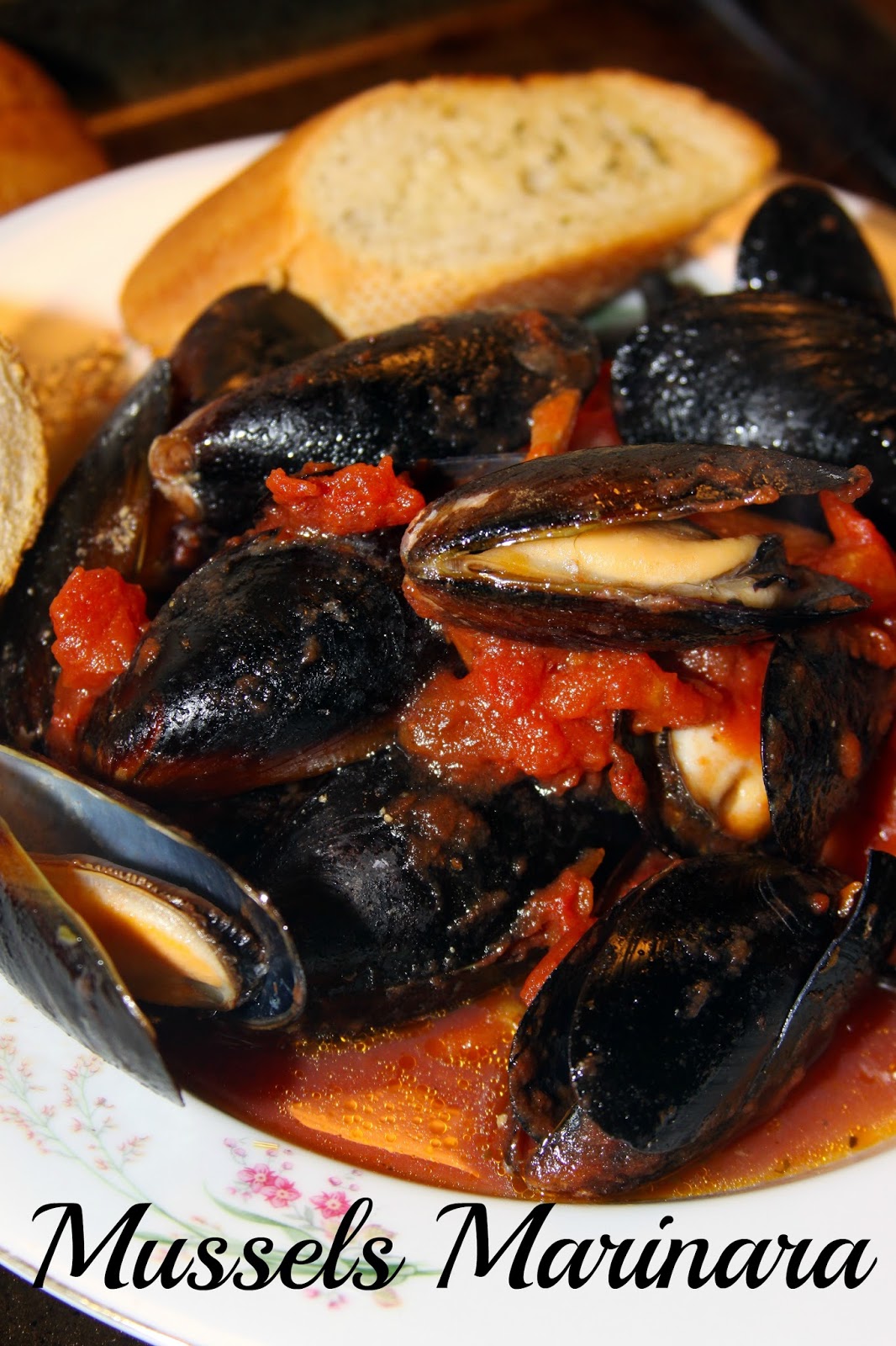 For the Love of Food Italian Steamed Mussels Marinara