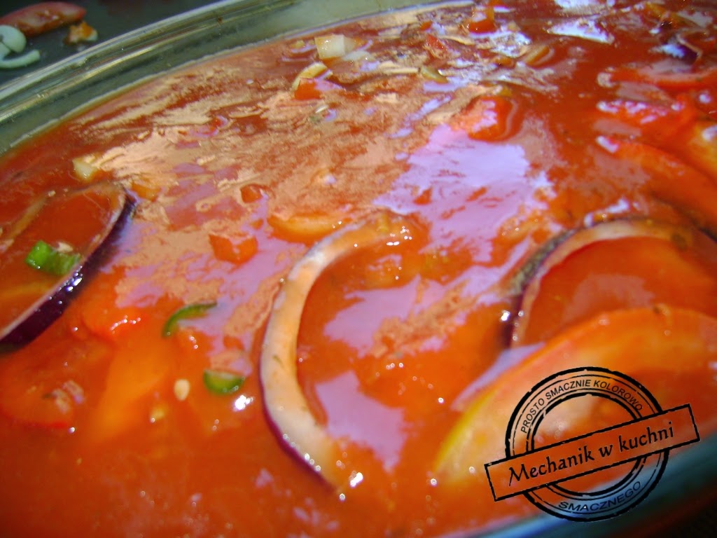 kakówka zapiekana z warzywami mechanik w kuchni wieprzowina papryczka chilli pikantnie zapiekanka