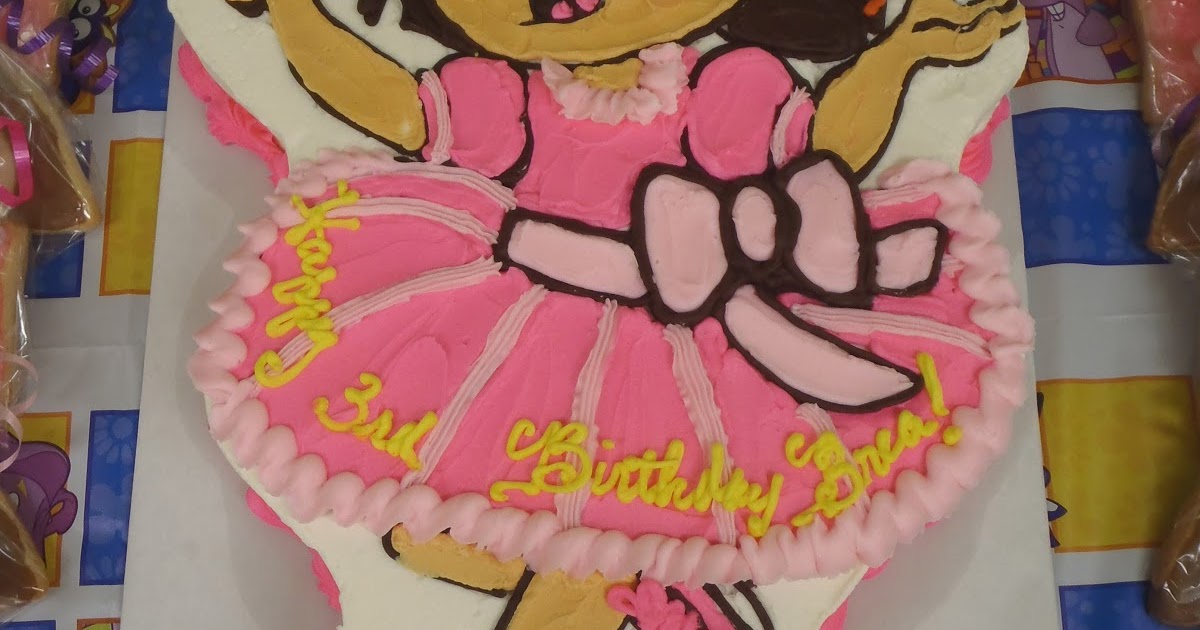 NOLA Parties and Playdates: Pink Dora Birthday Cake